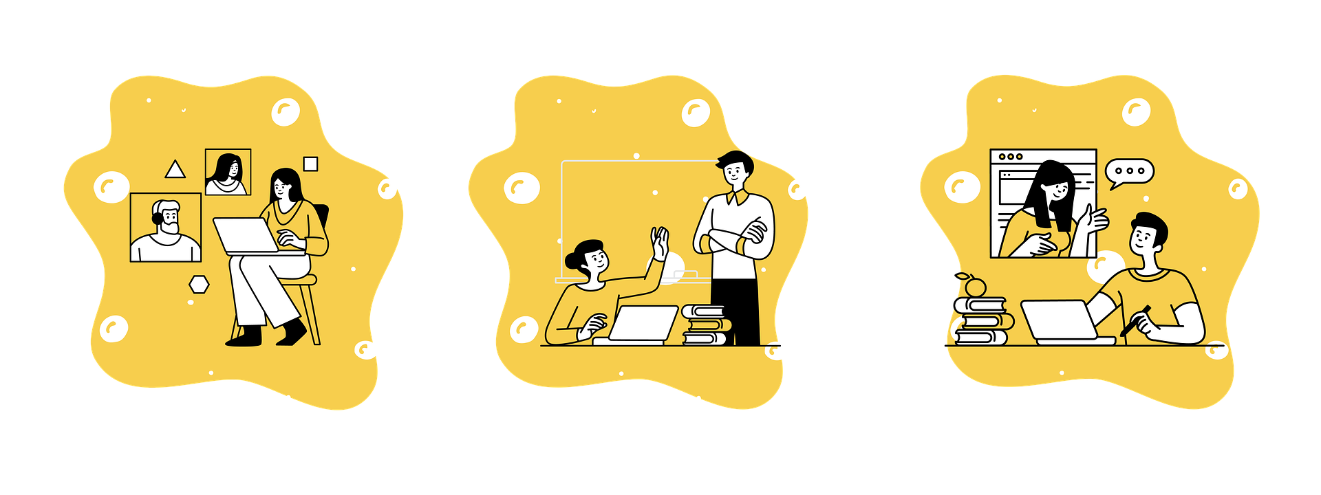 cartoon image of groupstudy